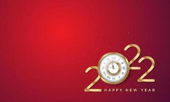 2022 Happy New Year Background Design. Vector Illustration.