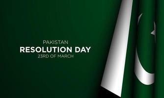 Pakistan Day Background Design. 23rd of March. Vector Illustration.