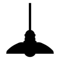 Chandelier Plafond hanging lamp icon black color vector illustration flat style image