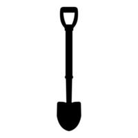 Shovel icon black color vector illustration flat style image