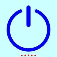 Button turn on or off icon. it is color icon . vector