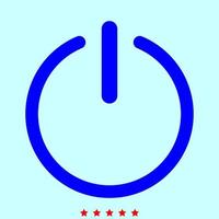 Button turn on or off icon. it is color icon . vector