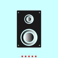 Loud speaker set it is color icon . vector