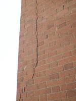 Crack in a wall photo