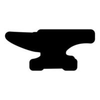 Anvil icon black color vector illustration flat style image