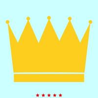 Crown it is color icon . vector