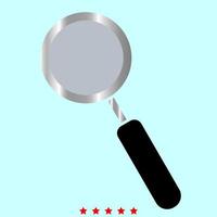 Loupe it is color icon . vector