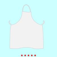 Kitchen apron it is icon . vector