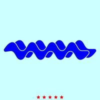 Wave it is icon . vector