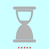Hourglass it is icon . vector