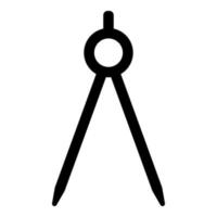 Divider circulus Circinus icon black color vector illustration flat style image