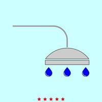 Shower it is icon . vector