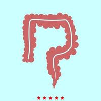 Intestine it is icon . vector