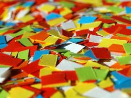 Coloured carnival confetti photo