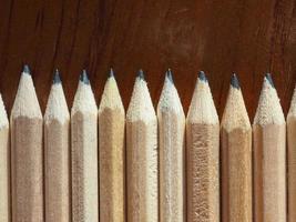 many wood pencils photo