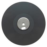 Magnetic disc isolated photo