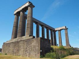 National Monument on Calton Hill in Edinburgh photo