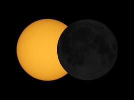 simulación de eclipse de sol foto