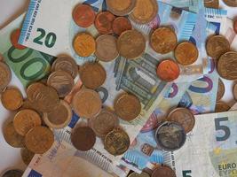 Euro EUR notes and coins, European Union EU photo