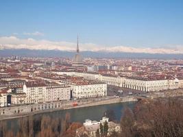 vista aerea de turin foto