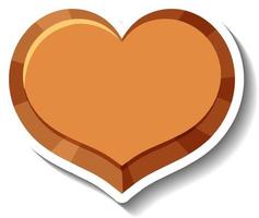 Isolated heart button icon in cartoon style vector