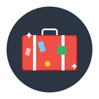 Flat editable icon of suitcase in modern design vector