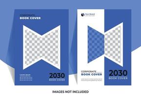 Corporate  book cover design template or annual report set vector