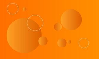 orange bubble background with white line, gradient orange background, circle background, fluid background, circle white line vector