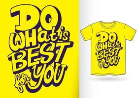 Hand lettering design for t shirt vector