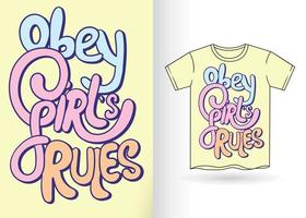 Cute typography slogan for t shirt vector