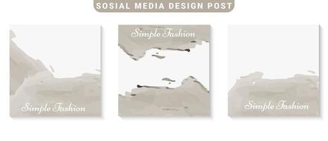 social media template post for promotion. template post for ads vector