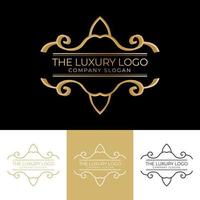 luxury brand logo template vector