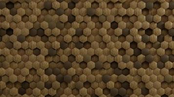 Abstract hexagons wall background 3D render illustration photo