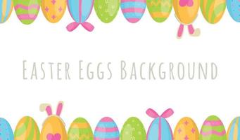 Vector illustration of a frame from Easter eggs. Background illustration for passover. Collecting a basket for consecration. Collecting a basket for consecration.
