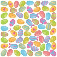 Easter egg pattern. Vector illustration infinity pattern for eastern.Collecting a basket for consecration.