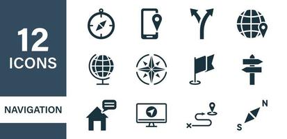 Navigation and Map line icons. Navigation, Road Location, Destination line icons. Map, Pointer, Pin, GPS, Compass, Geo Location, Traffic and Tourism Silhouette icons. Vector illustration.