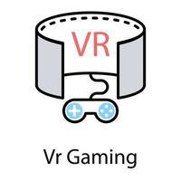 VR Gamer Concepts vector