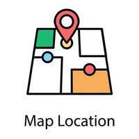 Map Location Concepts vector