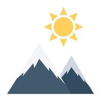 Trendy Mountains Concepts vector