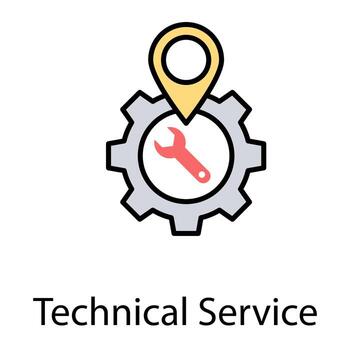 Location Setting Concepts vector