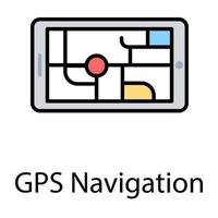 Mobile GPS Concepts vector