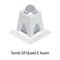 Tomb Of Quaid E Azam vector