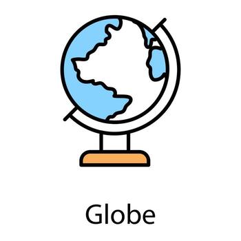 Table Globe Concepts vector