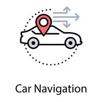 Car Navigation Concepts vector