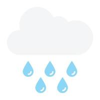 Trendy Raining Concepts vector