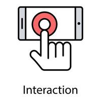 Trendy Interactivity Concepts vector