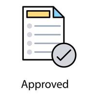 Approved Document Concepts vector