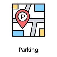 Parking Location Concepts vector