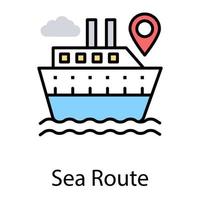 Sea Route Concepts vector