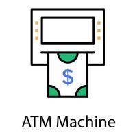 ATM Machine Concepts vector